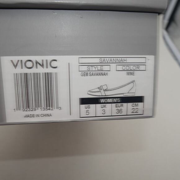 New Vionic Savannah Flats Loafers Shoes Women's 5 Wine Red - Picture 11 of 12